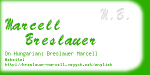 marcell breslauer business card